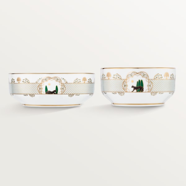 Set de 2 cuencos Panthère de Cartier Porcelana